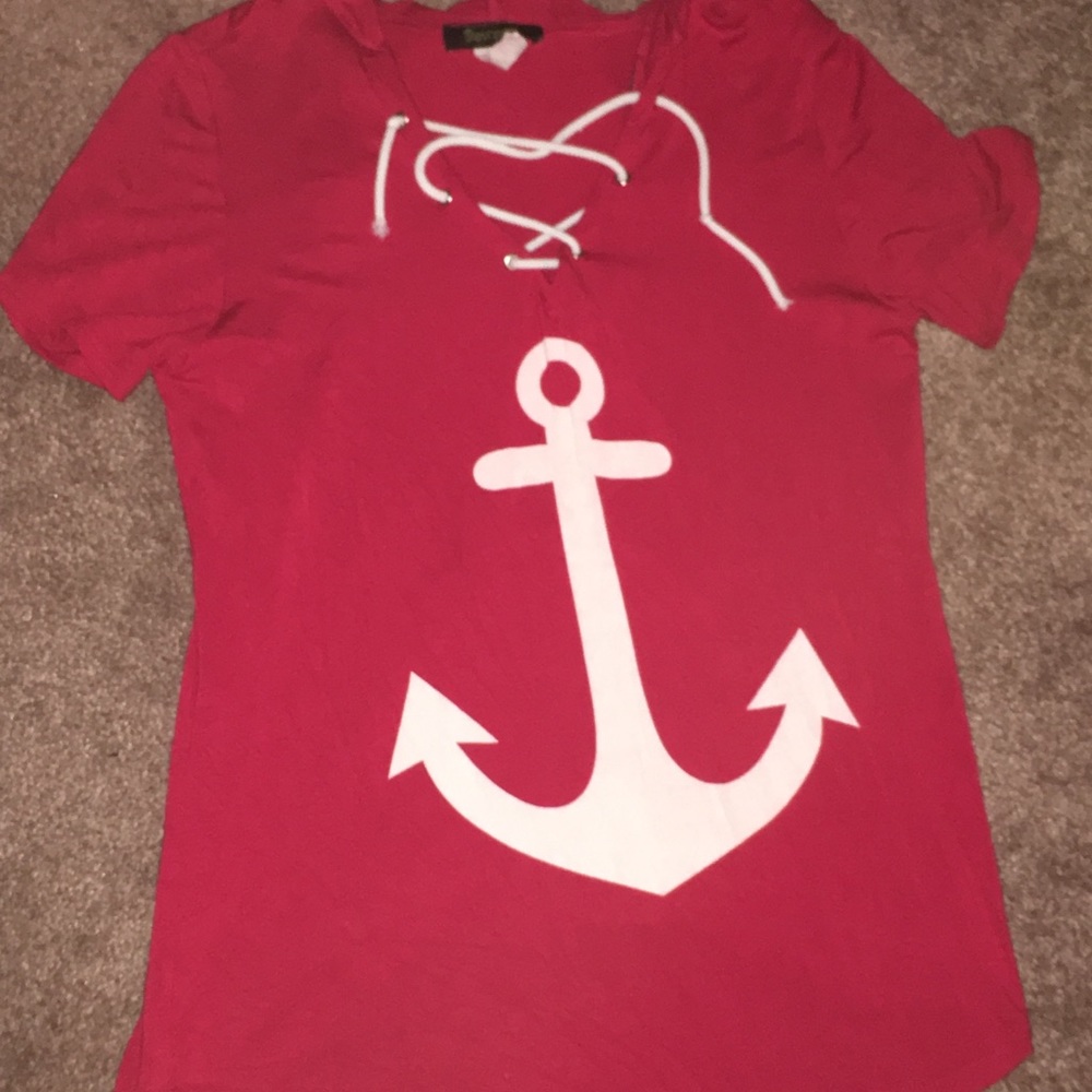 Anchor Strap Hoodie Shirt